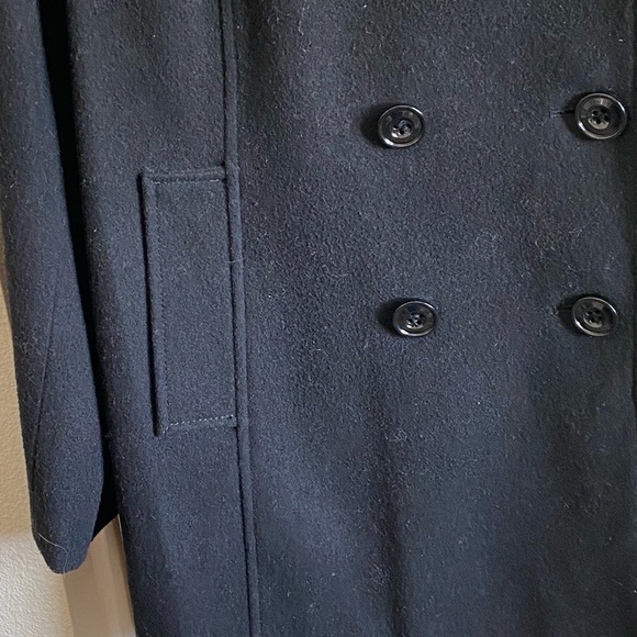 Gently Worn Jones New York Black Pea Coat - Picture 4 of 7